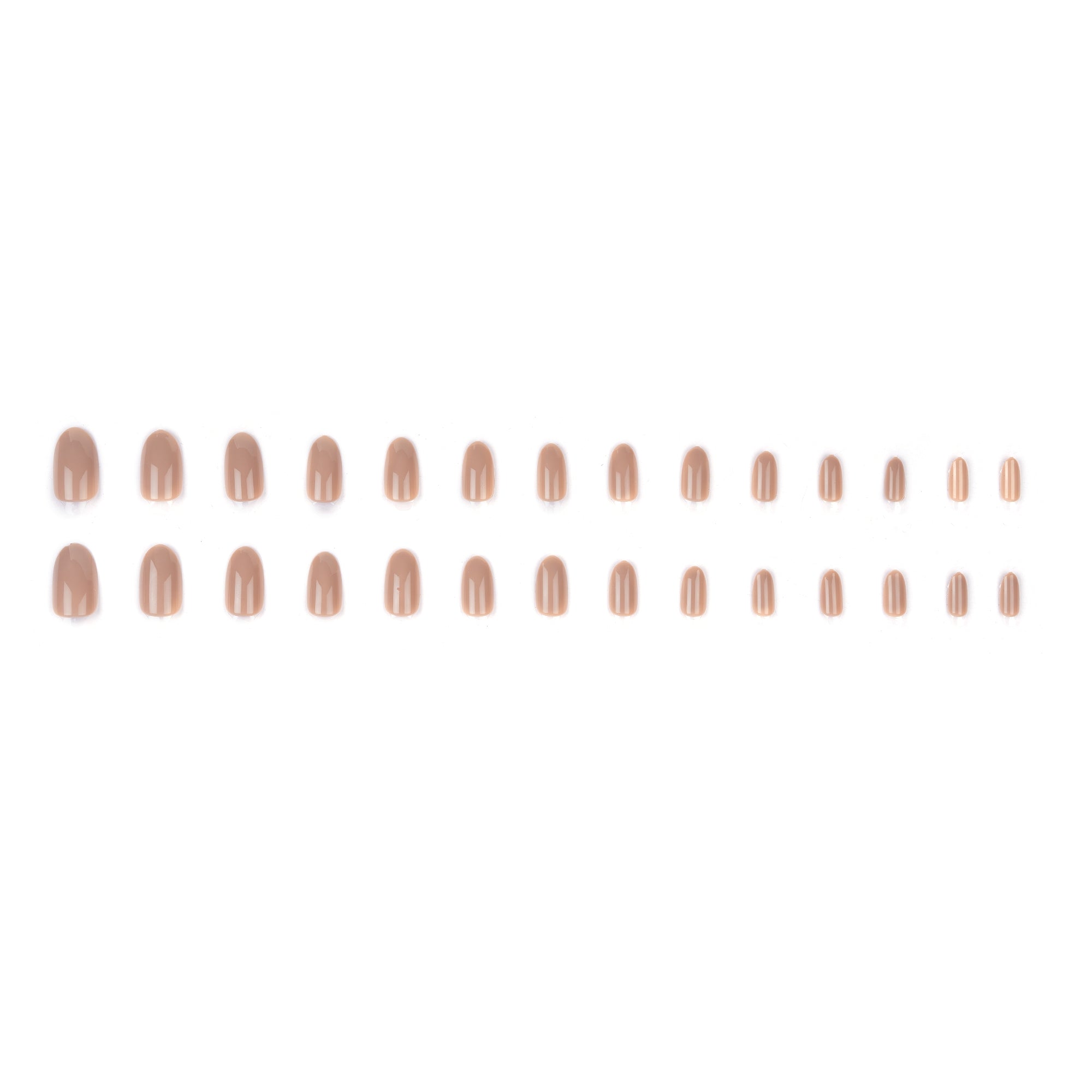 Lick Nails 28 Pcs Rose Beige Almond Shape Acrylic Press on Nails With Application Kit